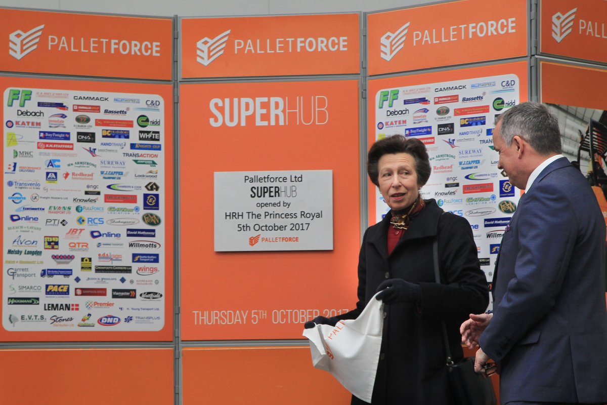 Hrh princess royal at palletforce