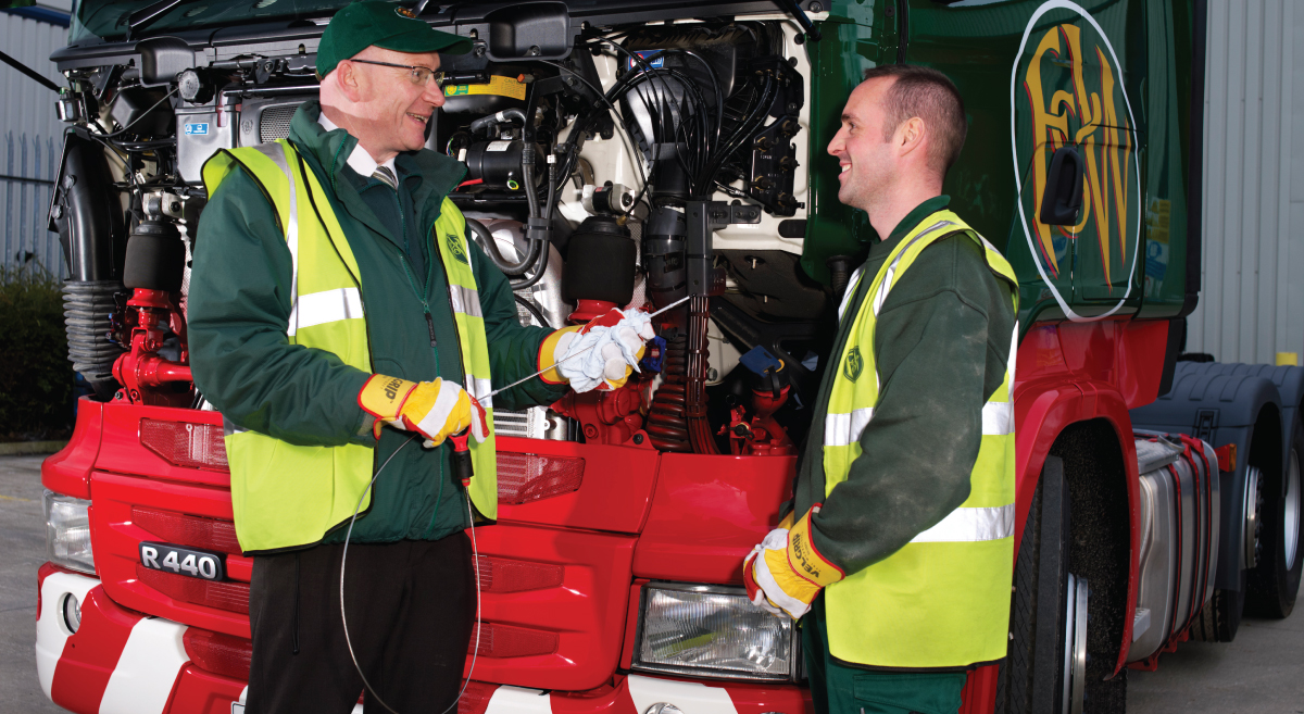 The Departments of Fagan & Whalley - Behind the scenes in our vehicle workshops 4 Fagan & whalley staff in the vehicle workshop