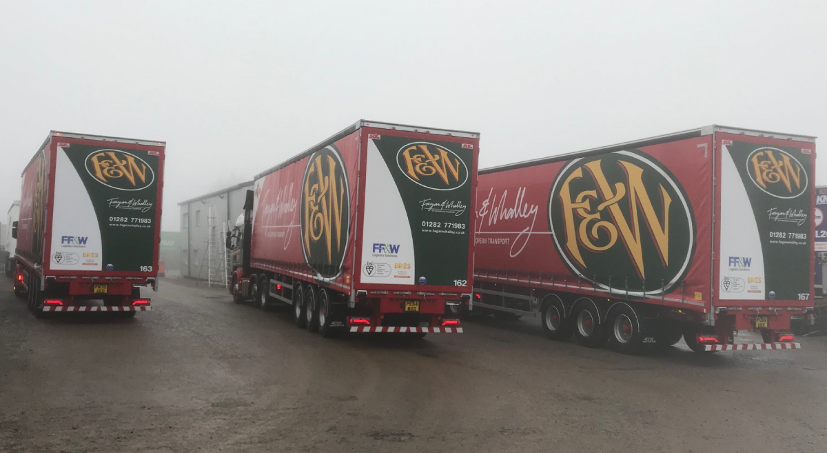 New trailers and technology incorporated into the fleet 2 Fagan & whalley vehicles