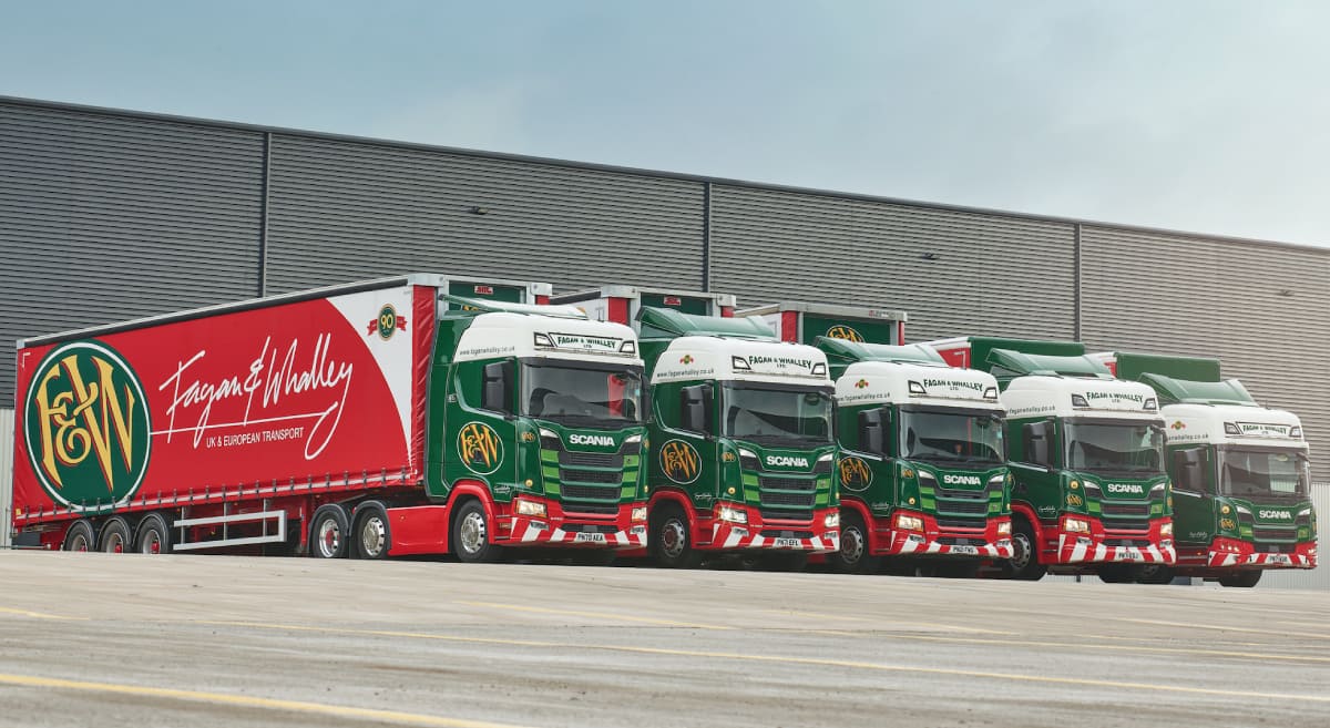 We’re the first fleet in the UK to have at least one of every Scania model! 2 Fagan & whalley scania fleet